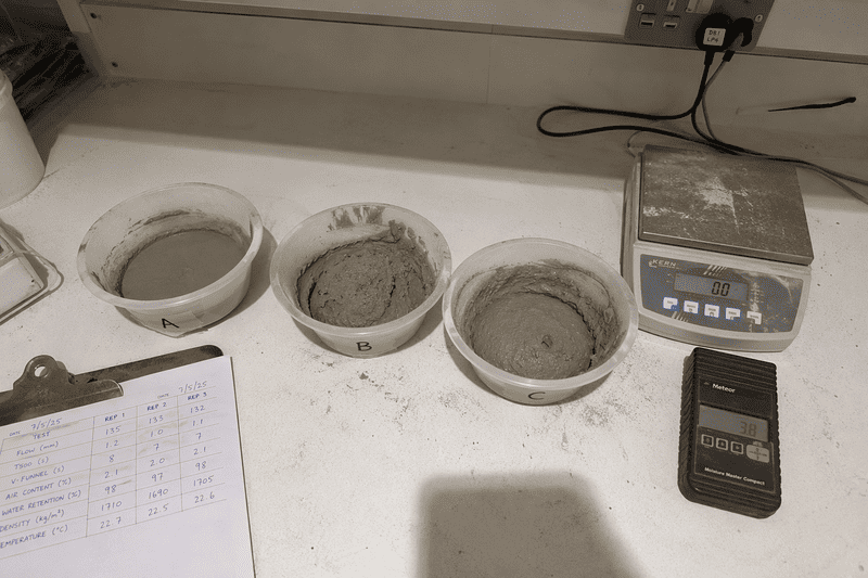Testing an HPMC grade for tile adhesive before bulk purchase