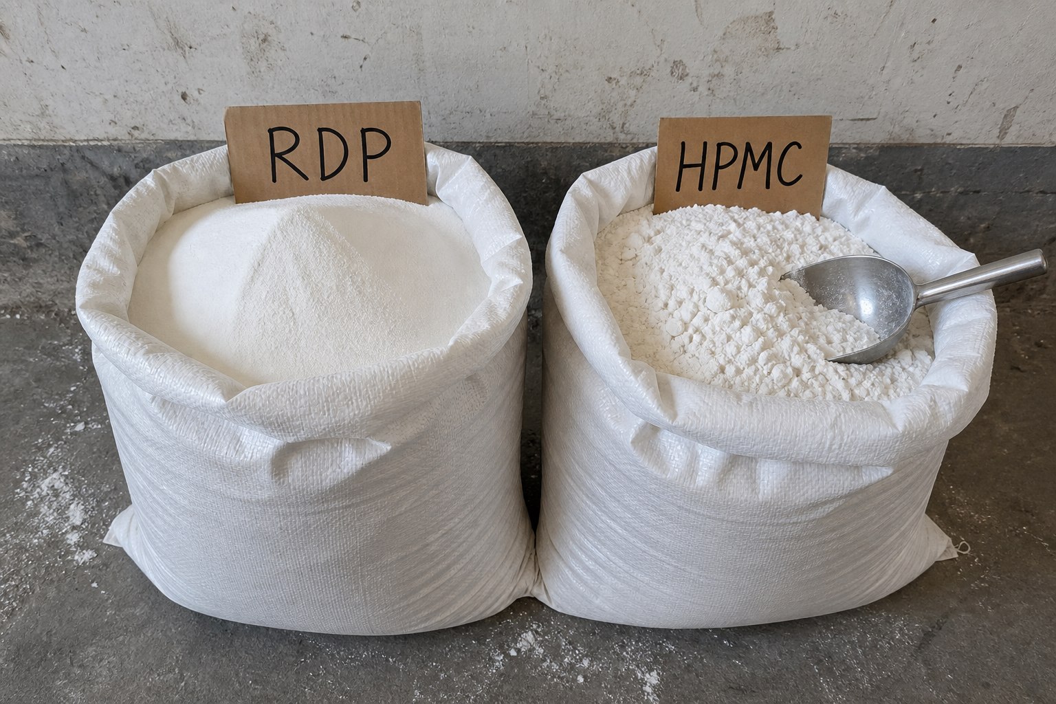Difference between redispersible polymer powder and HPMC redispersible polymer powder versus HPMC in dry-mix mortar