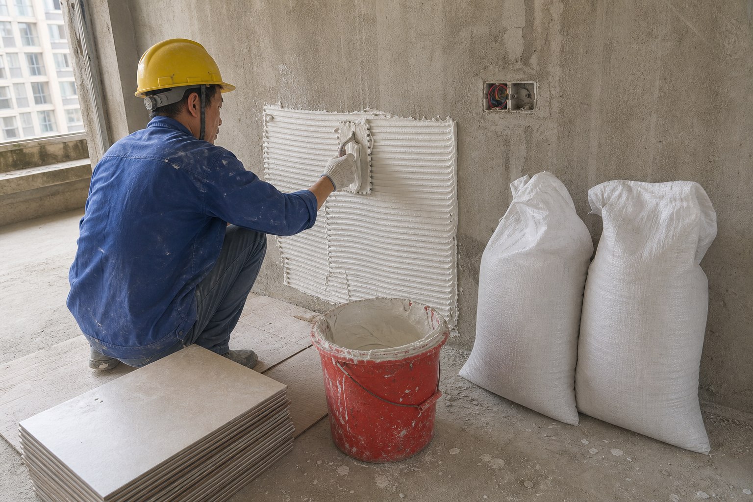 Redispersible polymer powder applications in construction materials redispersible polymer powder used in dry-mix mortar and tile adhesive
