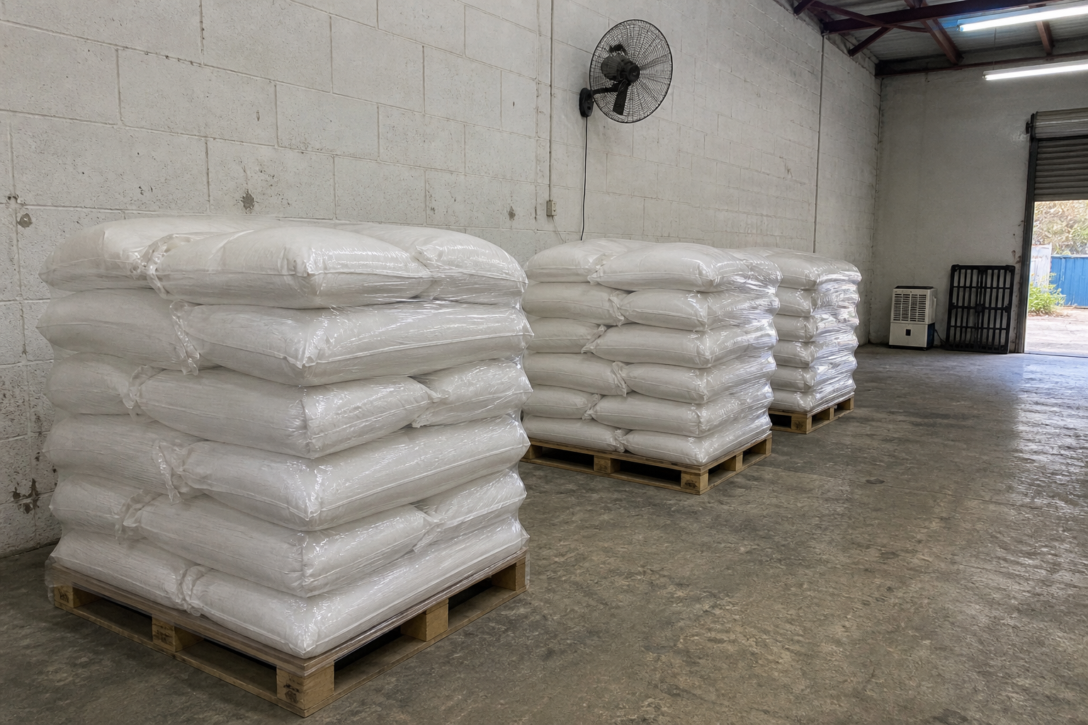 HPMC storage and shelf-life protection HPMC storage in humid climates with sealed moisture-resistant bags