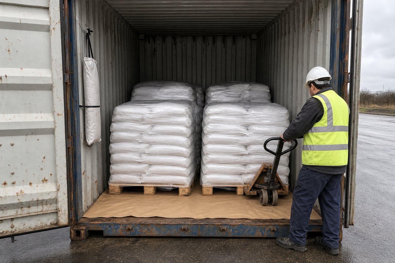 Sea freight moisture-control preparation