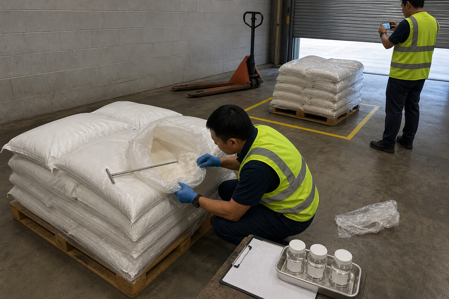 HPMC receiving and batch-release inspection HPMC storage receiving inspection checklist for imported shipments