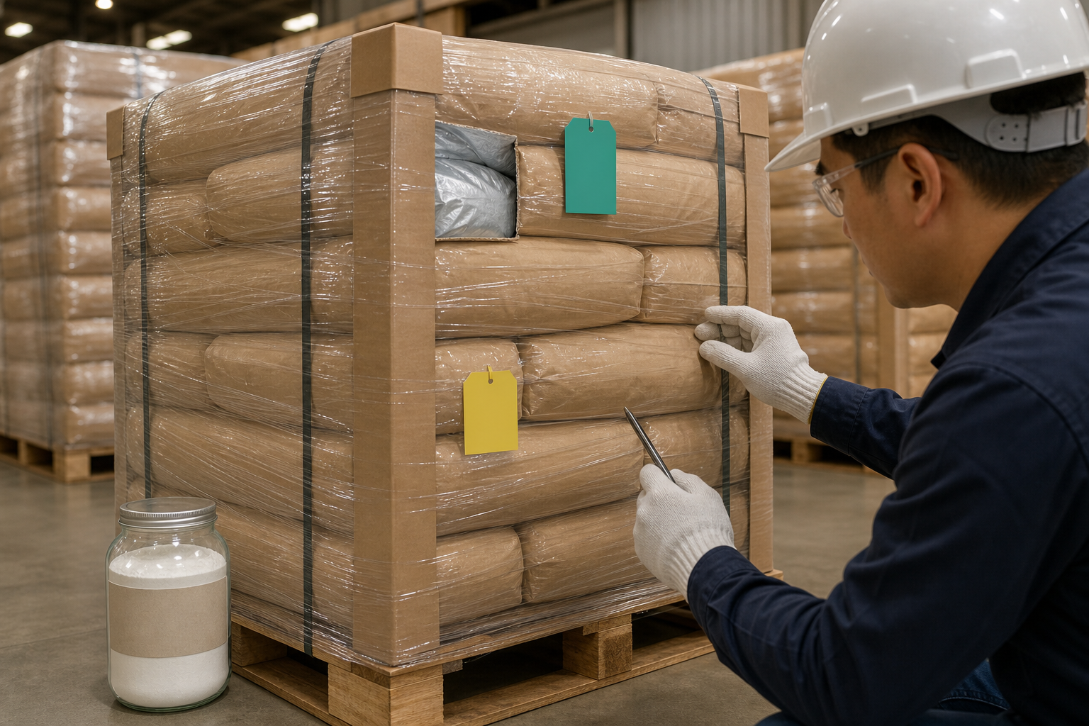 Moisture-resistant HPMC bags and batch labels