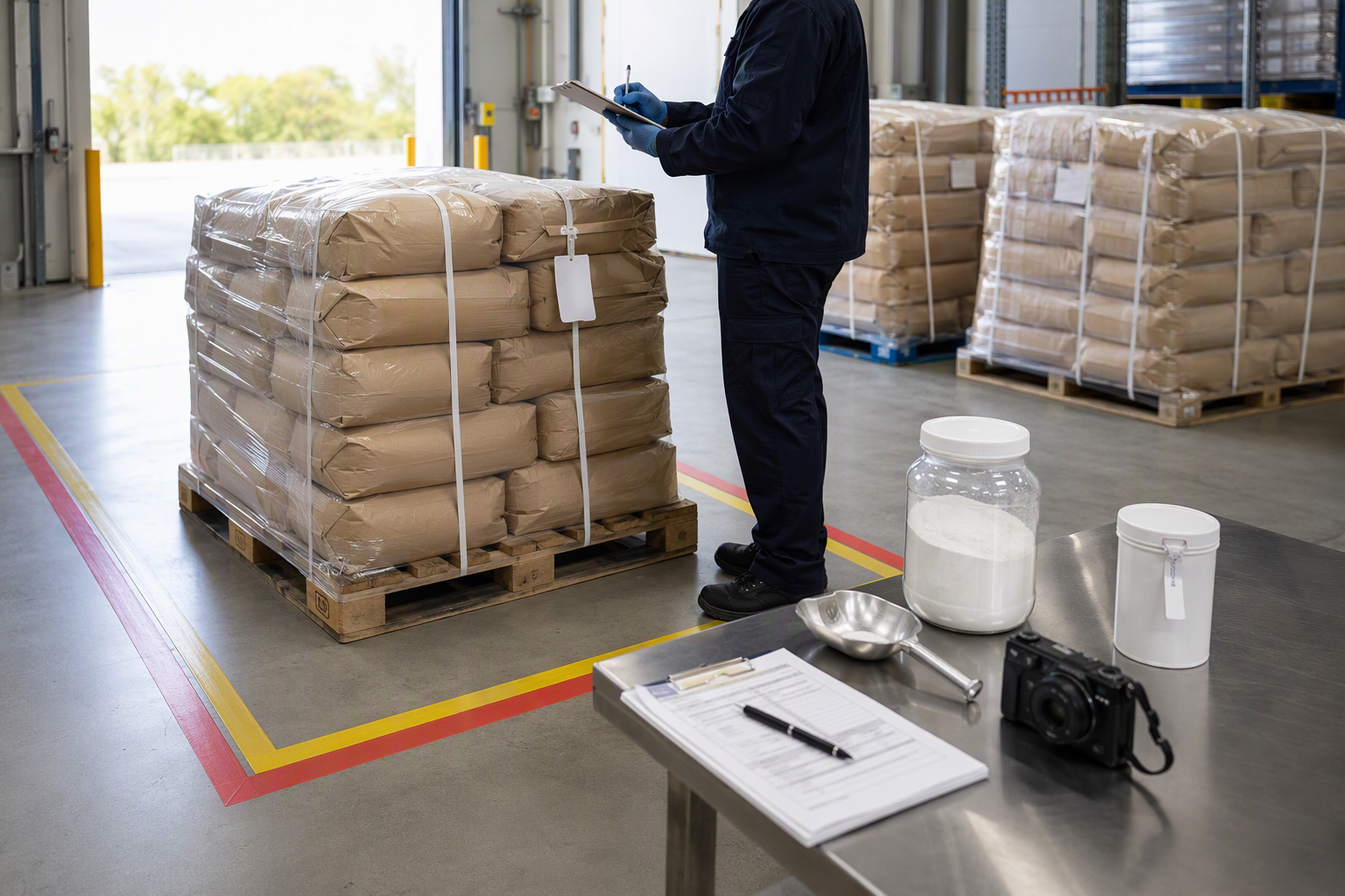 HPMC receiving inspection and retained sample